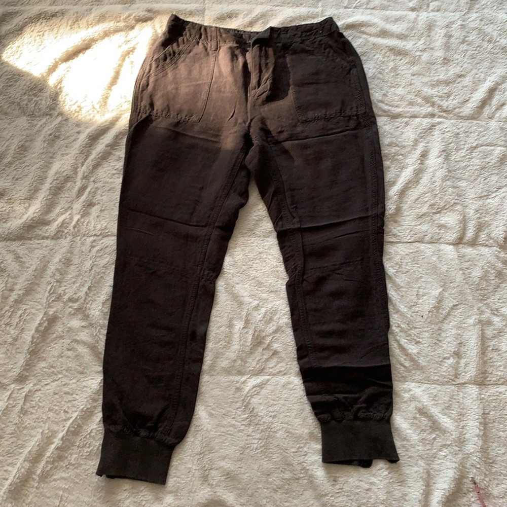 Old Navy Black Linen Joggers